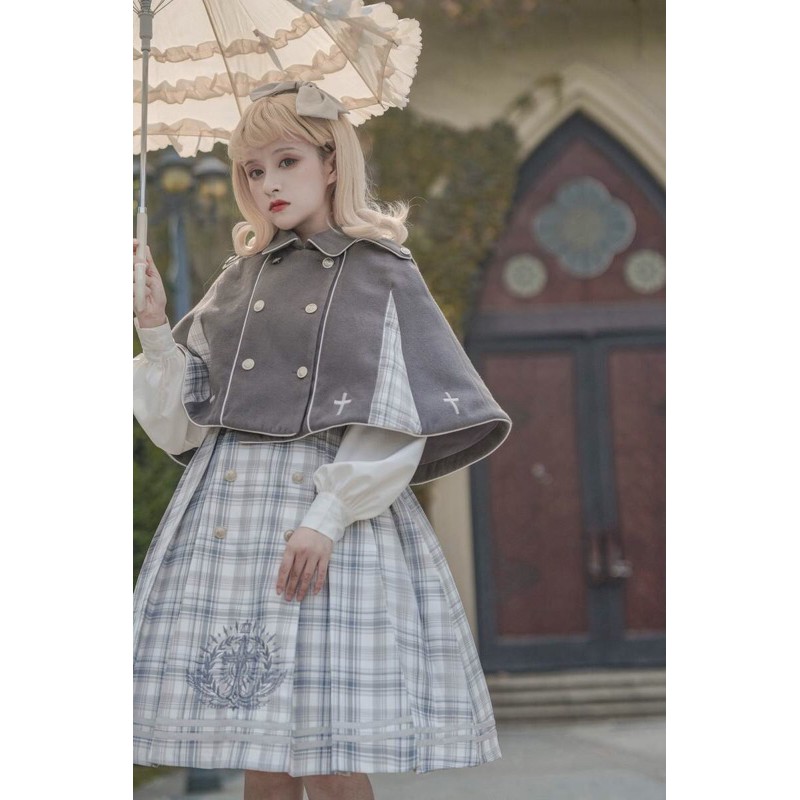 YAS0119-Set váy áo choàng Lolita thám tử hoàng gia