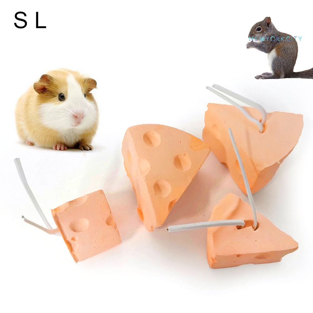 Đồ Chơi Đá Mài Răng Hình Phô Mai/Thỏ/Chuột Hamster Cho Thú Cưng