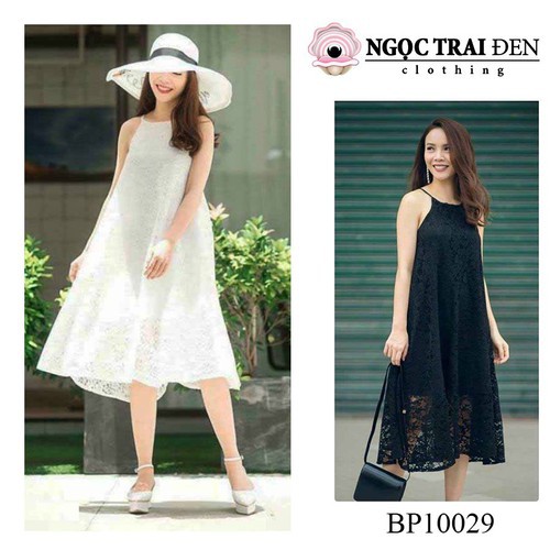 Đầm ren maxi yếm Sweet