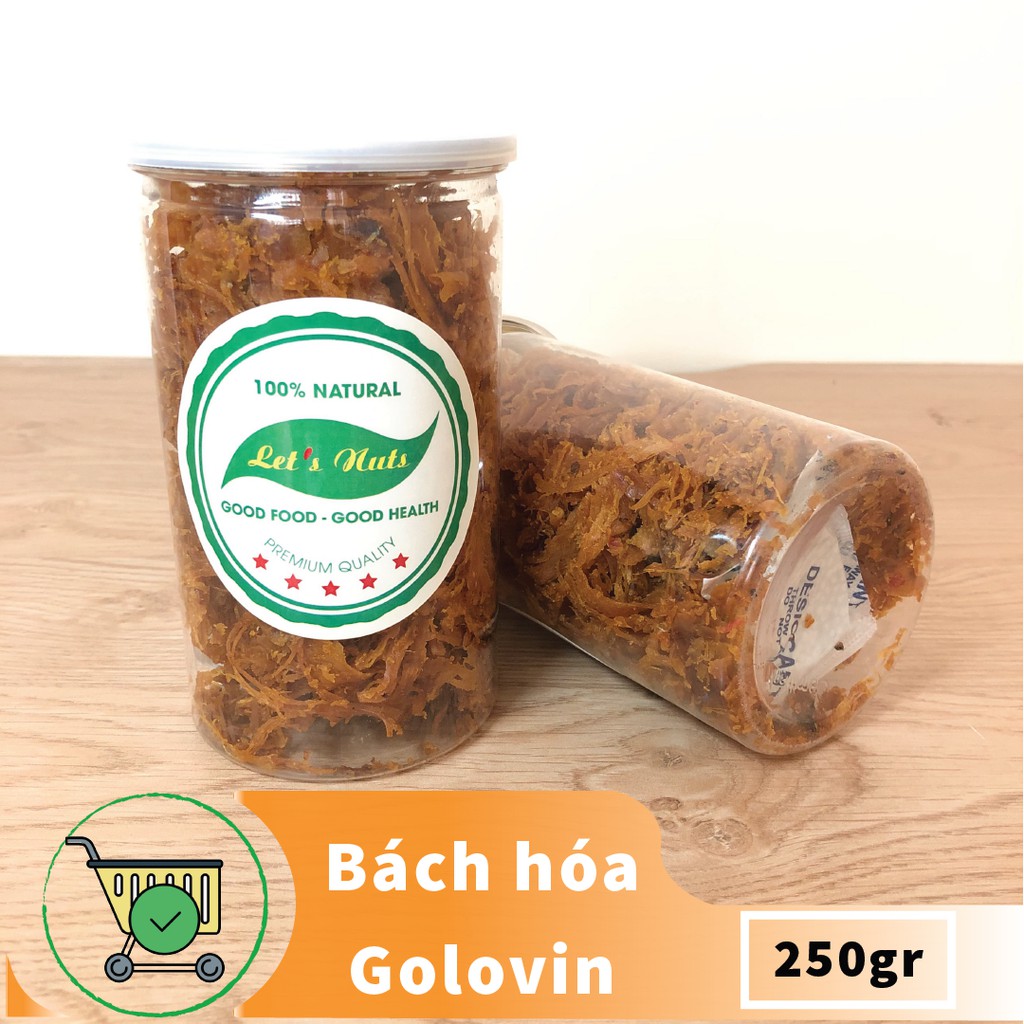 Mực xé sợi tẩm vị cay ngon 250gr Golovinshop | BigBuy360 - bigbuy360.vn