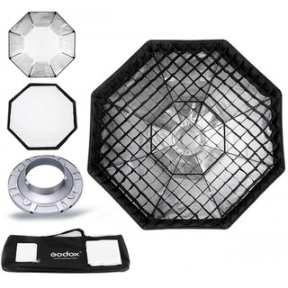 Softbox Octagon Bát Giác 95 cm kèm lưới tổ ong