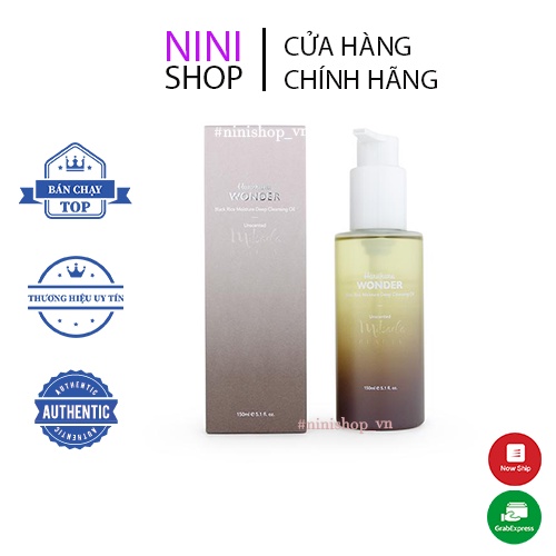 Dầu tẩy trang dịu nhẹ Haruharu Wonder Black Rice Moisture Deep Cleansing Oil 150ml