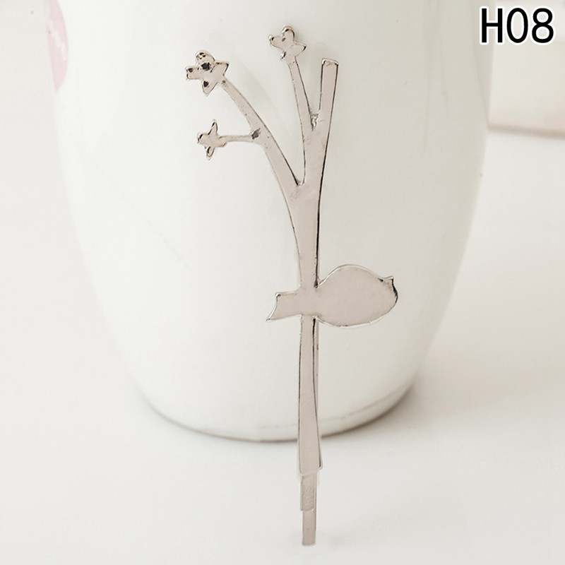 Kẹp Tóc Kim Loại Hình Chiếc Lá Xinh Xắn Cho Nữ