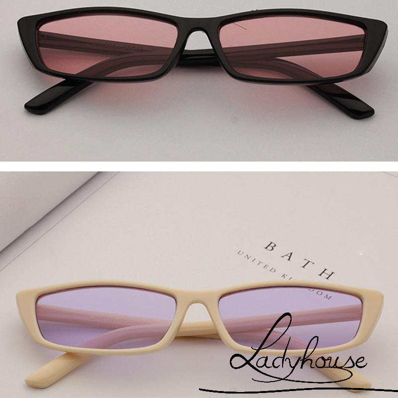 Kính mát gọng vuông nhỏ phong cách retro Hàn Quốc thời trang cho nữ