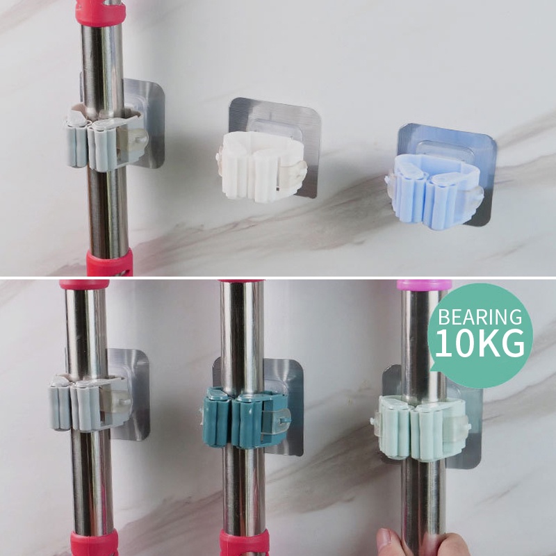 Móc Treo Cây Lau Nhà Gắn Tường Tiện Dụng Cho Nhà Tắm Giá Đỡ