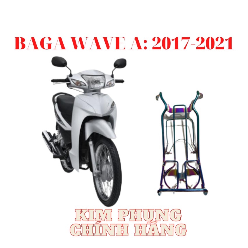BAGA XE WAVE 110 (WAVE 2017-2021)  TITAN 7 MÀU CAO CẤP