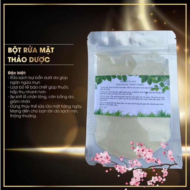Bột rửa mặt thảo dược