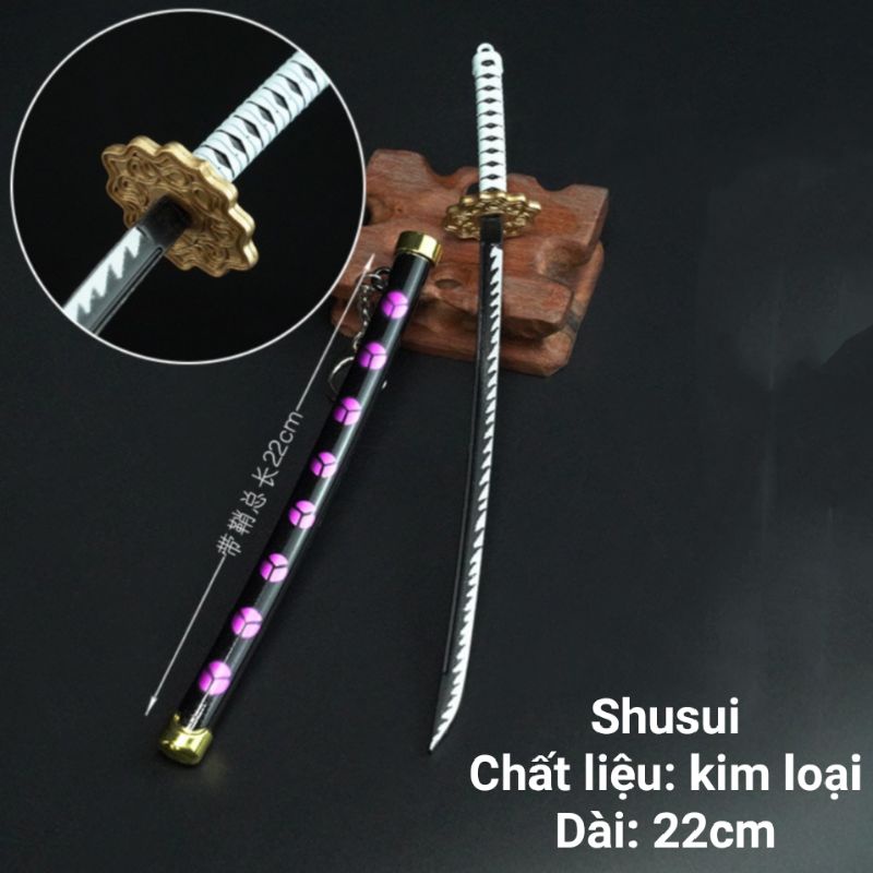 Móc Khóa Kiếm Zoro One Piece Bằng Hợp Kim Không Gỉ 22cm cực kỳ đẹp mắt