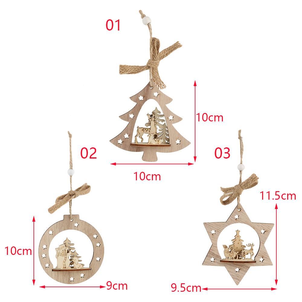 Set 1 Bộ 3 Phụ Kiện Trang Trí Cây Thông Noel Dễ Thương