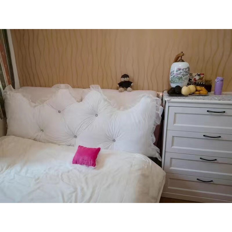 Gối Tựa Kê Đầu Giường Mẫu Hoàng Gia - Khuy Nút - Size 80x1m6 - Nhà Shy