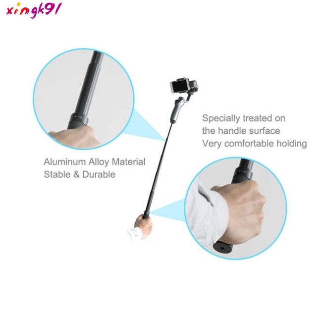 Gậy selfie có thể thay đổi chiều dài tiện lợi cho máy quay phim Zhiyun Smooth Q 4 Gimbal/DJI OSMO Mobile 2