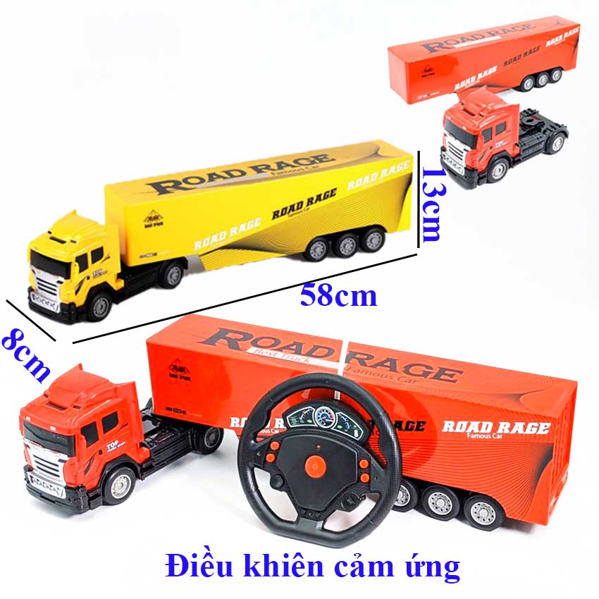 Xe múc điều khiển từ xa,  bánh xích- xoay mâm -  pin sạc - có đèn nhạc 9 kênh cực lớn - Dành bé Năng Động