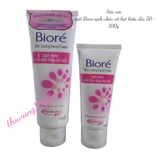 Sữa rửa mặt Biore sạch nhờn 50-100g