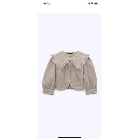 ÁO KẺ CỔ BÈO NƠ CÚC DỪA