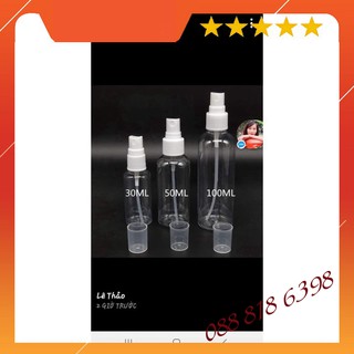 Chai chiết nước hoa mỹ phẩm tinh dầu dạng xịt 30ml, 50ml 100ml/ lọ dạng xịt