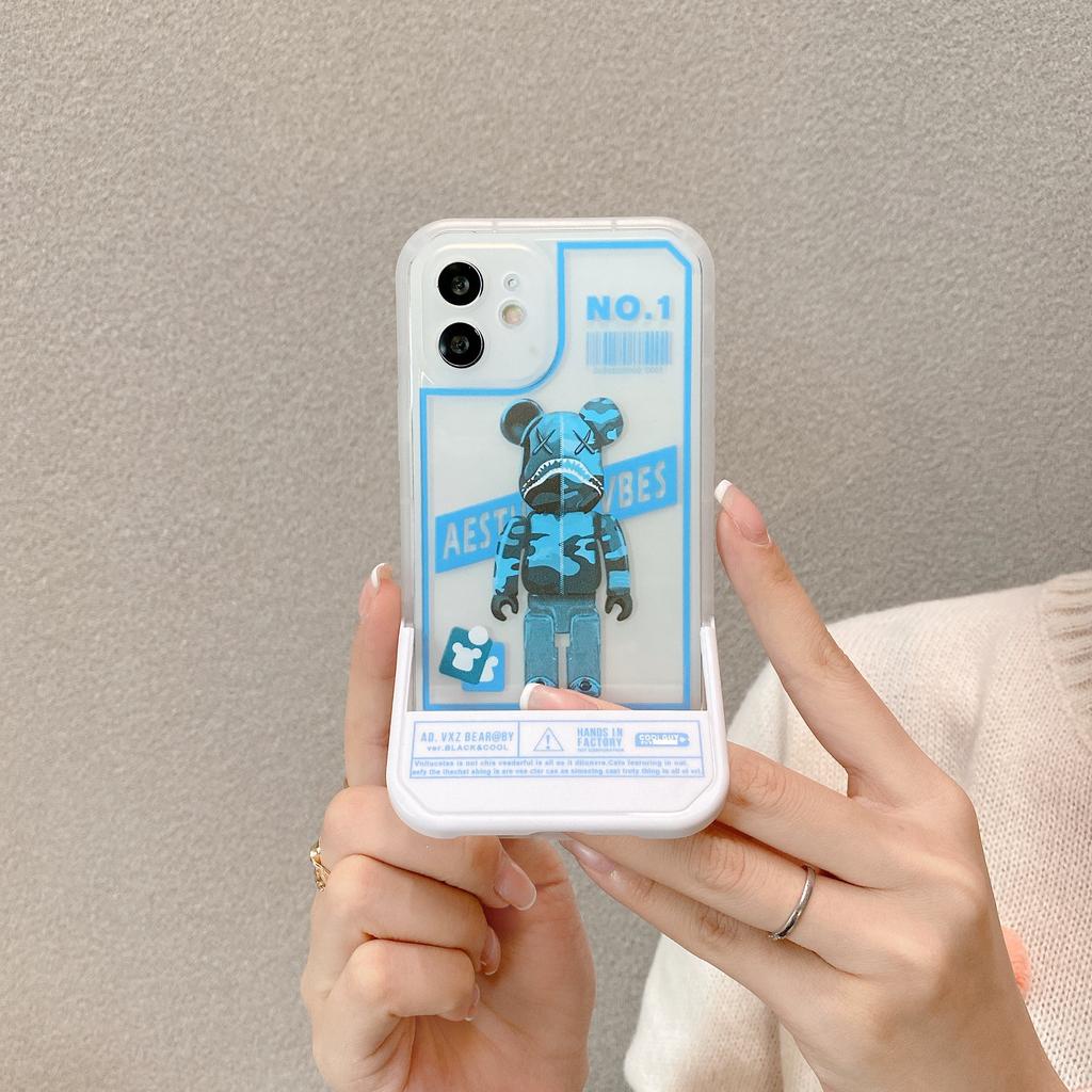 Ốp Điện Thoại Có Giá Đỡ Hình KAWS Cho IPhone 13Promax 12 11 7plus X XSMAX XR