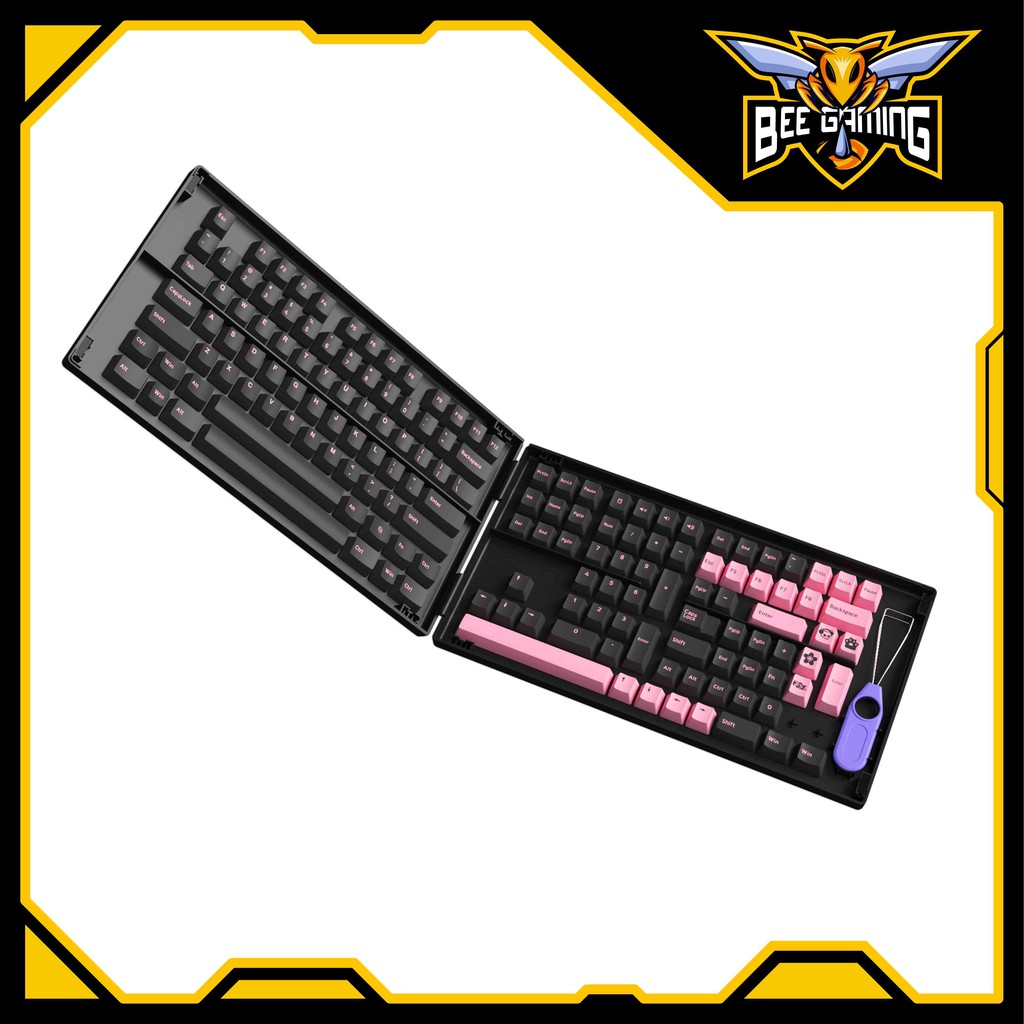 Bộ keycap AKKO Black Pink ( Chất liệu PBT Double Shot, Cherry Profile, 229 nút )