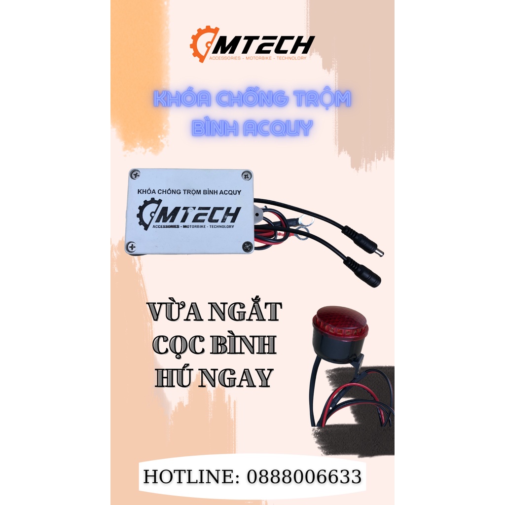 Khóa chống trộm bình acquy AMTECH