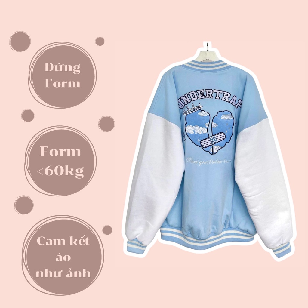 Áo Khoác BOMBER UNDERTRAP Nỉ Bông Form UNISEX Video Sản Phẩm Thật 100%