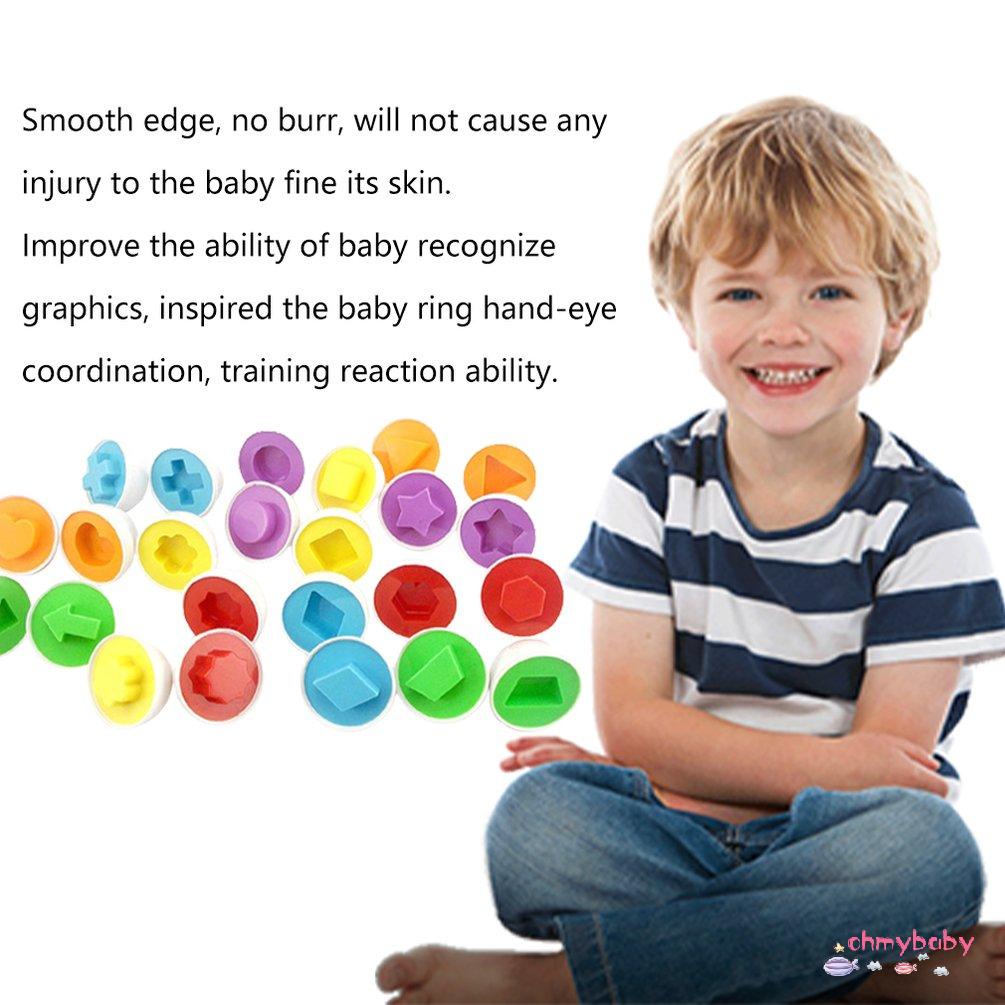 【OMB】 6pcs/set Eggs Toys Wise Pretend Puzzle Eggs Baby Kid Egg Matching Puzzles Toys