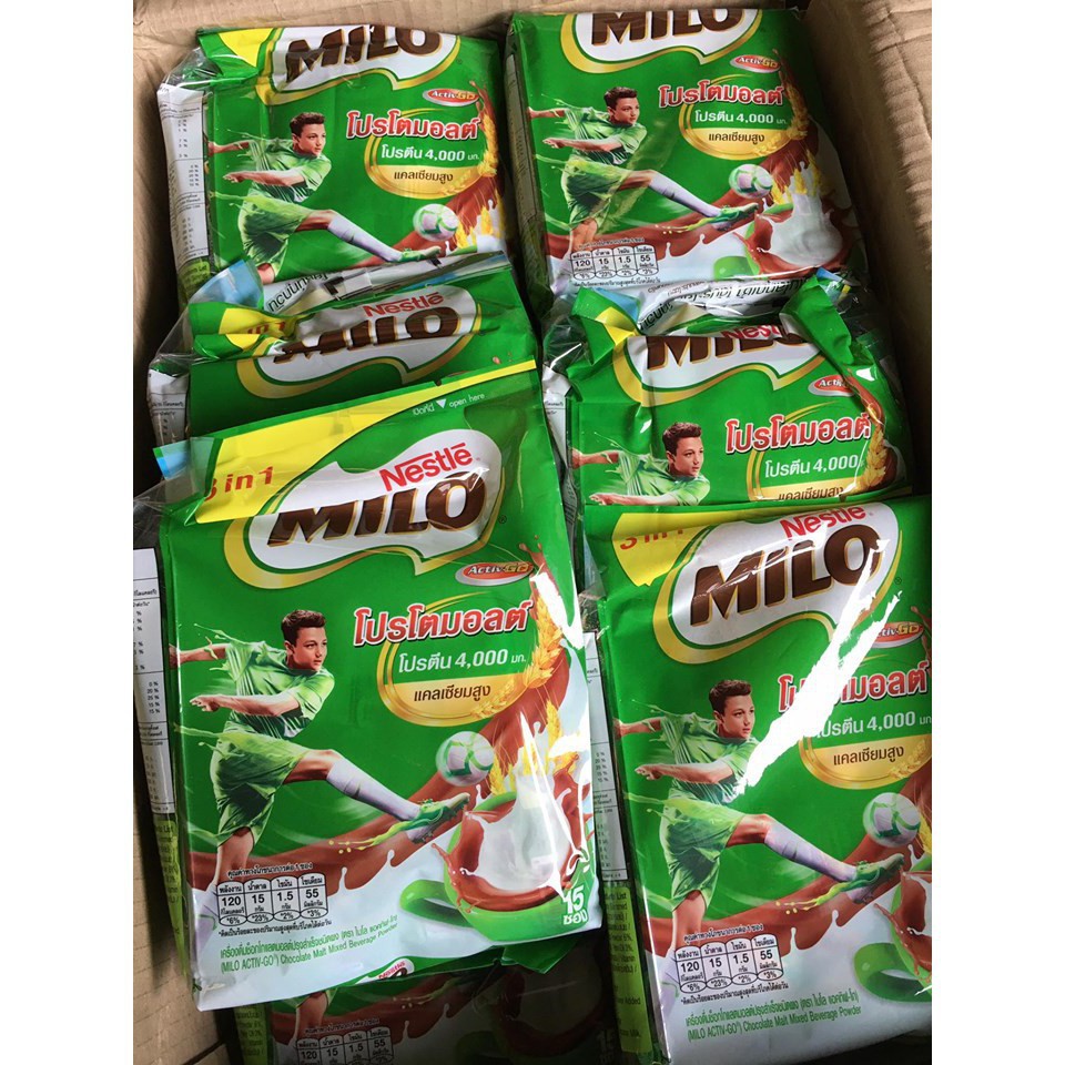 SỮA BỘT MILO THÁI LAN (Bịch 15 gói nhỏ)