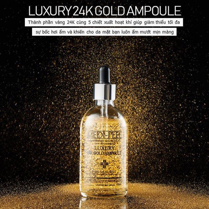 Tinh Chất Vàng 24K Ngăn Ngừa Lão Hóa Medi-Peel Luxury 24K Gold Ampoule 100ml