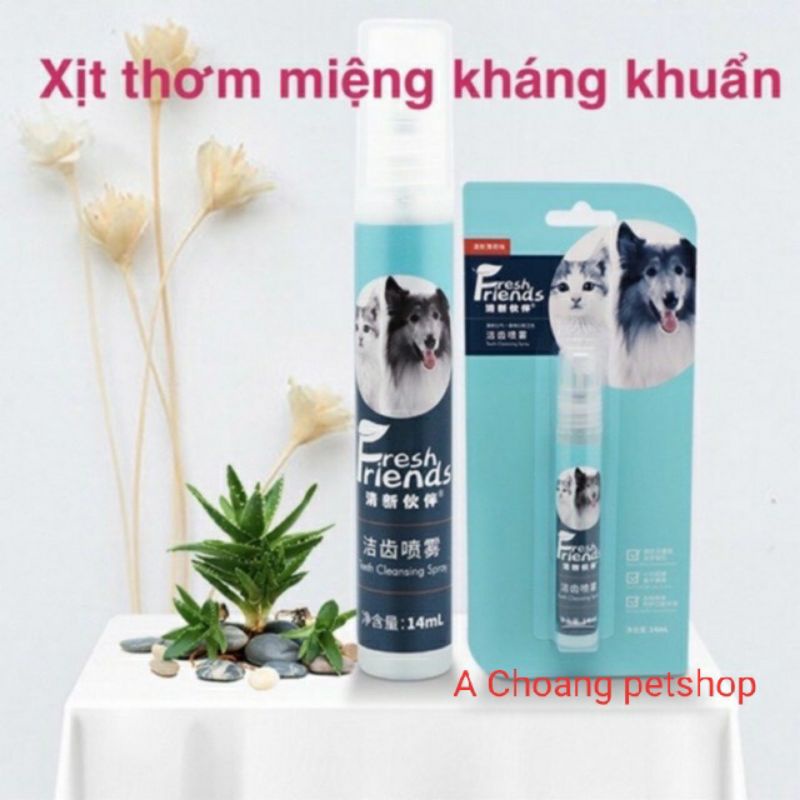 Xịt Thơm Răng Miệng Cho Chó Mèo Fresh Friend