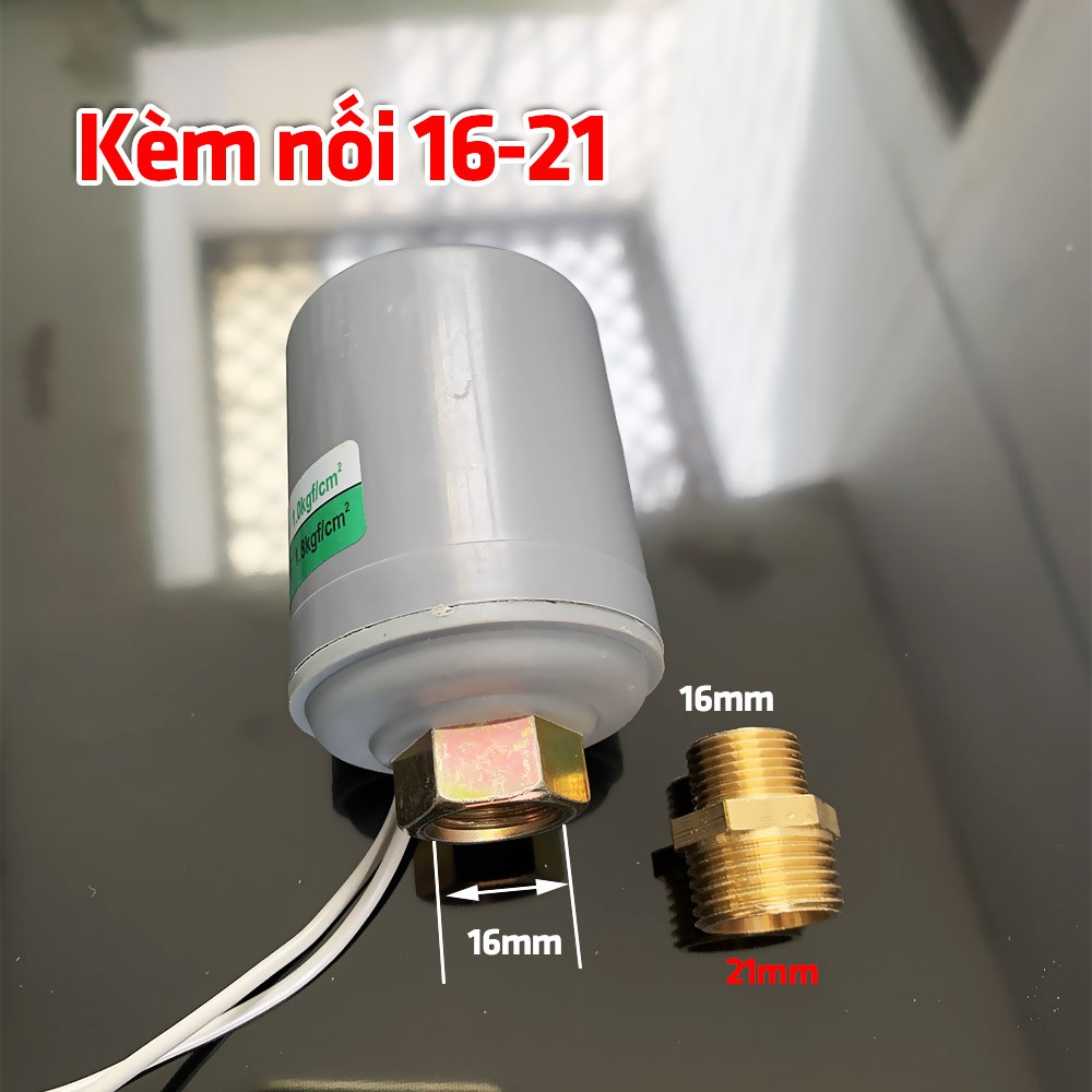 Rơ le relay rờ le van ngắt tự động máy bơm tăng áp loại tốt 12mm 16mm 21mm 1.8kg