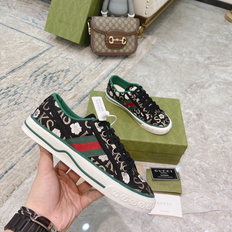 Giày thể thao nam cao cấp thương hiệu Gucci GG/GC Tennis 1977 nhiều mẫu thiết kế trẻ trung phong cách