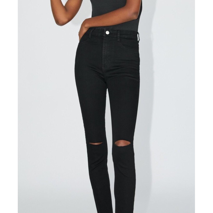 Quần skinny jeans ZARA rách gối