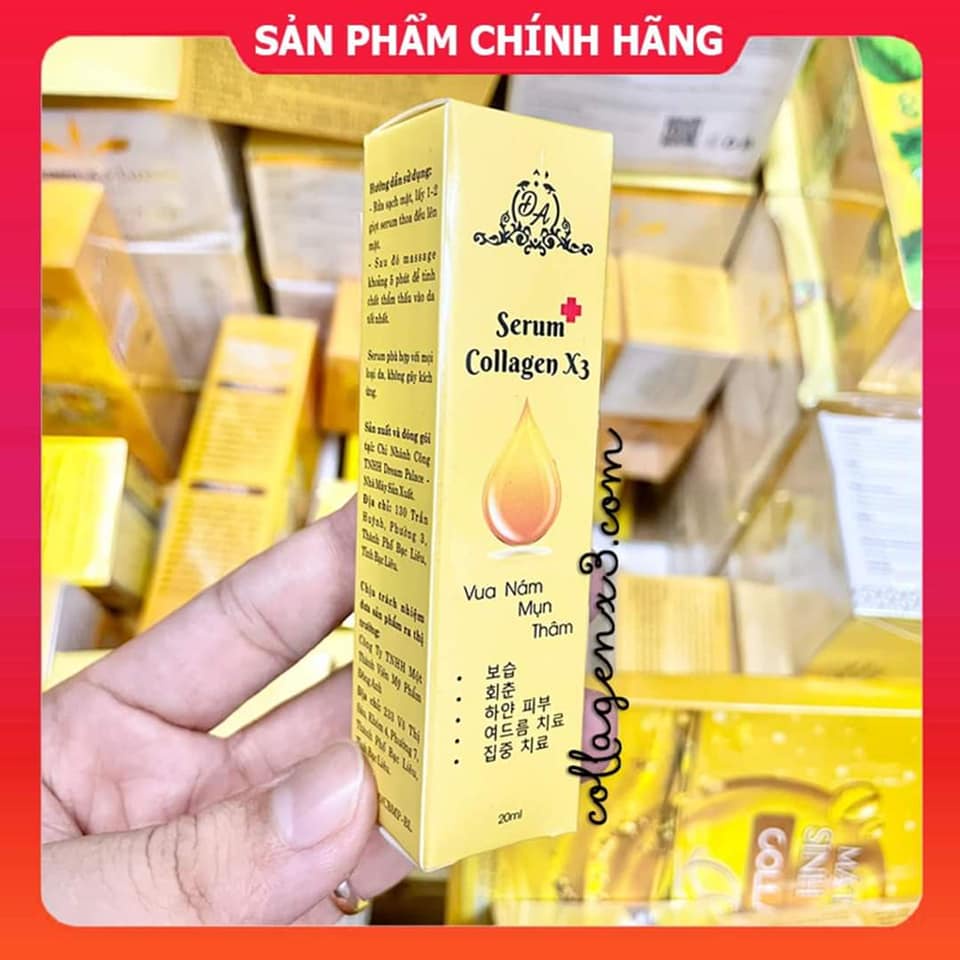 Serum Collagen X3 xóa thâm nám căng bóng da Mỹ Phẩm Đông Anh