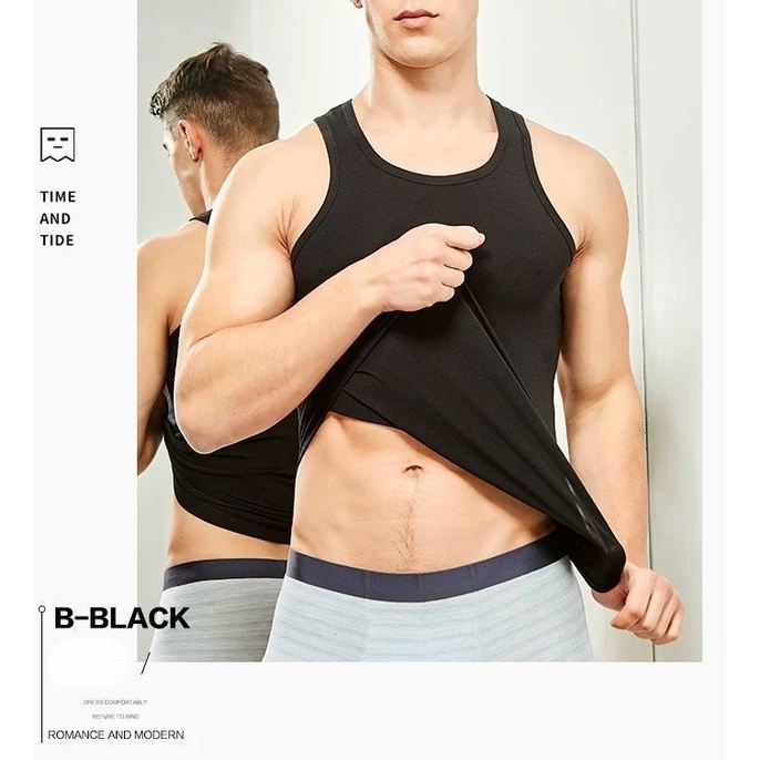 Áo Lót Cotton Không Tay Plus Size Chất Lượng Dành Cho Nam