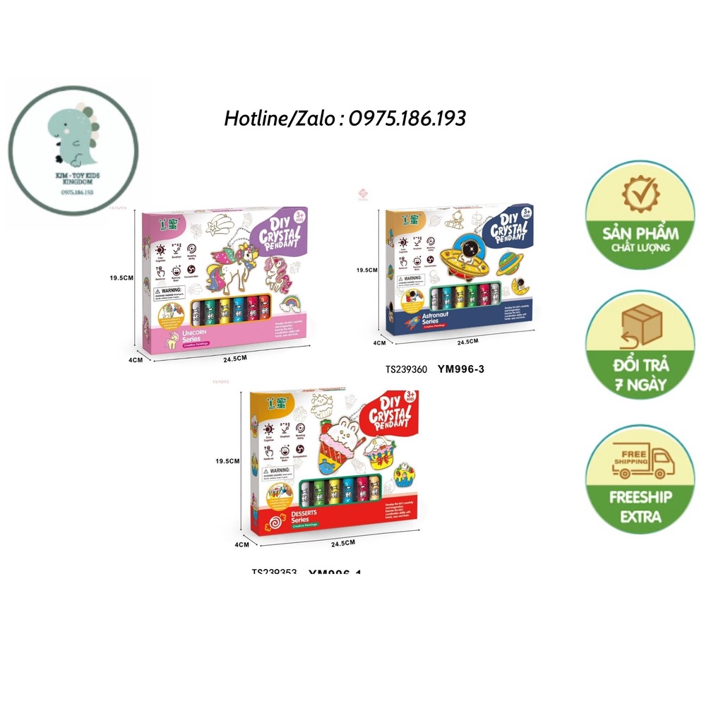 Set làm móc khoá Handmade siêu xinh cho bé thoái mái sáng tạo