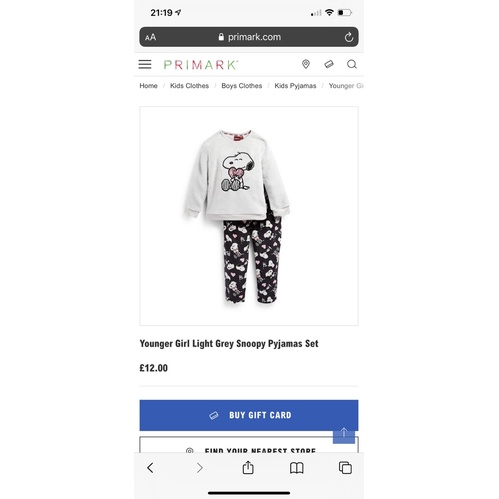 Bộ Bông Bé Gái Snôpy Ghi Đen PR