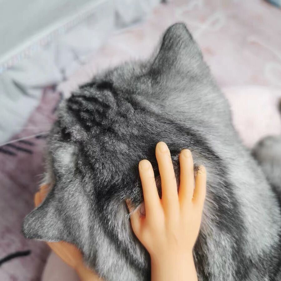 Đồ Chơi Đeo Ngón Tay Hình Mèo Pussy Tráng Men Dễ Thương Cho Mèo Cưng