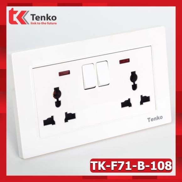 Ổ Cắm Điện Âm Tường Chống Giật Có Công Tắc Nguồn Ổ Điện TK-TT-132 - Thương Hiệu Nhật Bản TENKO
