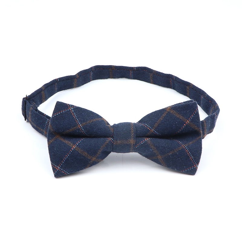 Cà Vạt Nơ Họa Tiết Sọc Caro Màu Sắc Tối Thời Trang Cho Nam