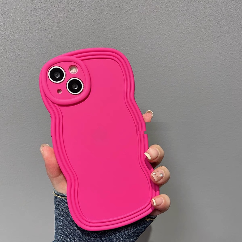 Ốp Điện Thoại tpu Dẻo Họa Tiết Nơ Lượn Sóng Độc Đáo Kèm Vòng Đeo Tay Cho Iphone 12 pro max 11 pro max xs max xr x 13promax