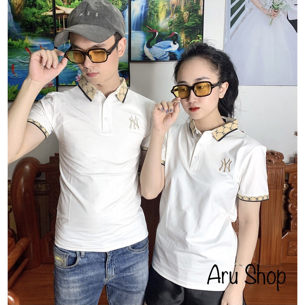 Áo Polo Nam Nữ Vải Cotton đẹp mịn mát, không nhăn không sù