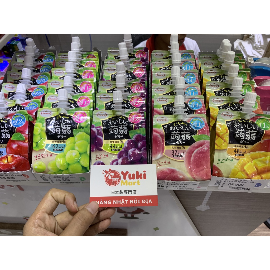 Thạch trái cây Jelly Konnyaku Tarami nhiều vị 150g