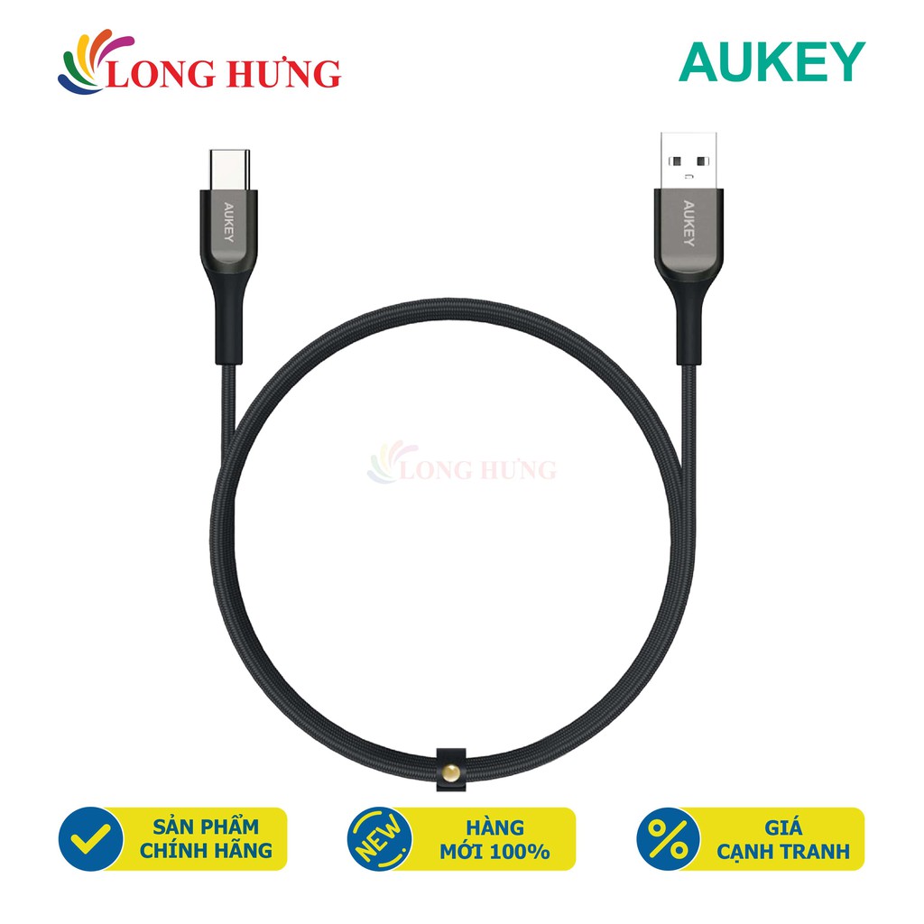 [Mã ELFLASH5 giảm 20K đơn 50K] Cáp USB Type-C Aukey 1.2m CB-AKC1 - Hàng chính hãng