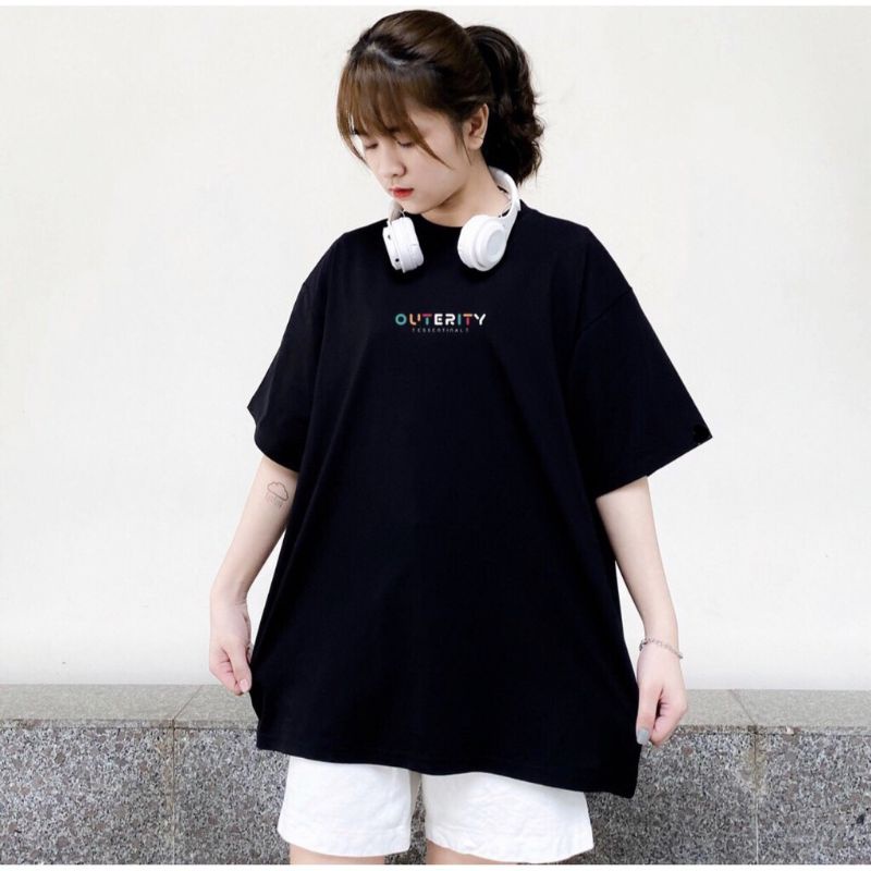 [SIÊU SALE] Áo Thun Tay Lỡ Form Rộng Unisex, Áo Thun Chữ OUTERITY Siêu Hót( kèm ảnh thật)