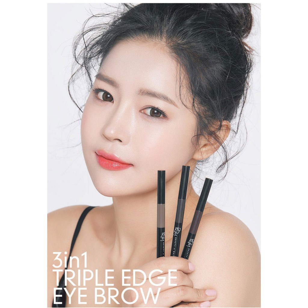 Chì Kẻ Mày Đa Năng 3 In 1 Bom Triple Edge Eye Brow