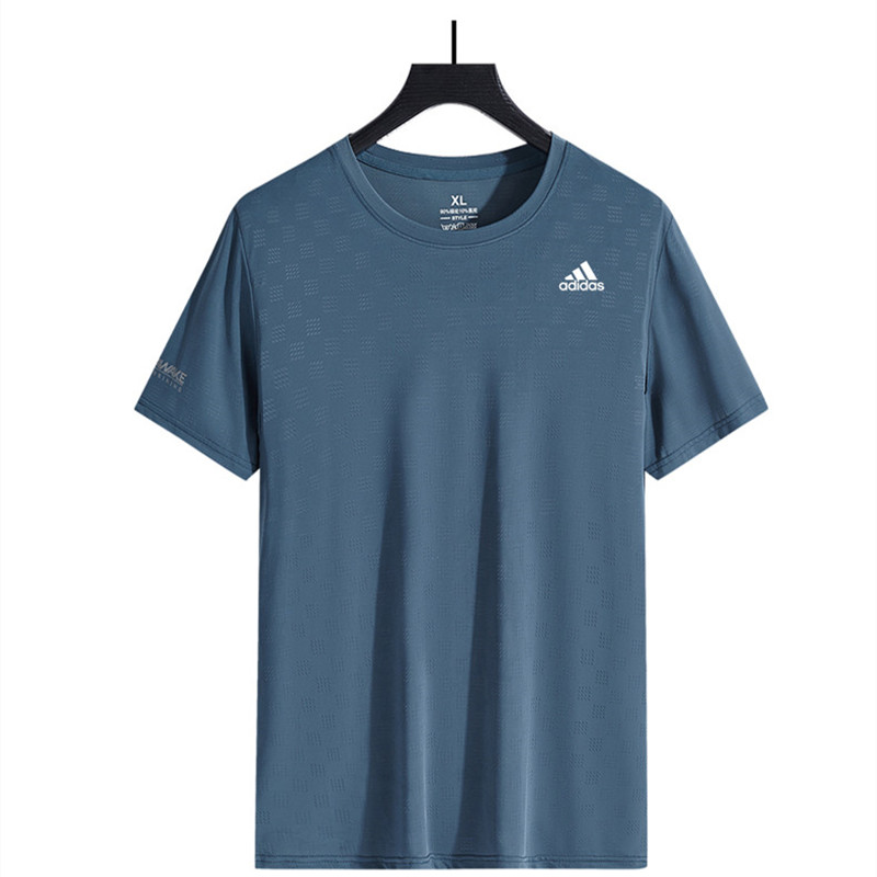 ADIDAS Áo Thun Nam Tay Ngắn Cổ Tròn Có Size Lớn Xl-8Xl