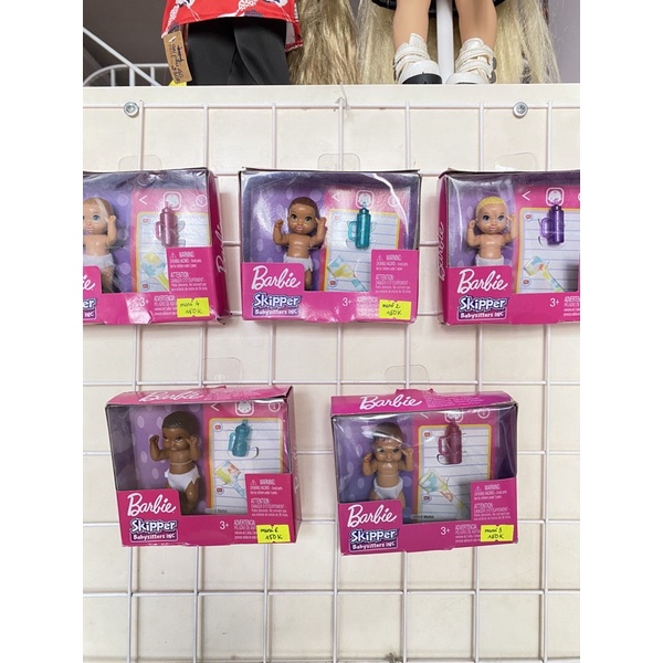 Búp bê Barbie Newborn, búp bê Barbie mini skipper, búp bê Barbie Chelsea nhập Mỹ