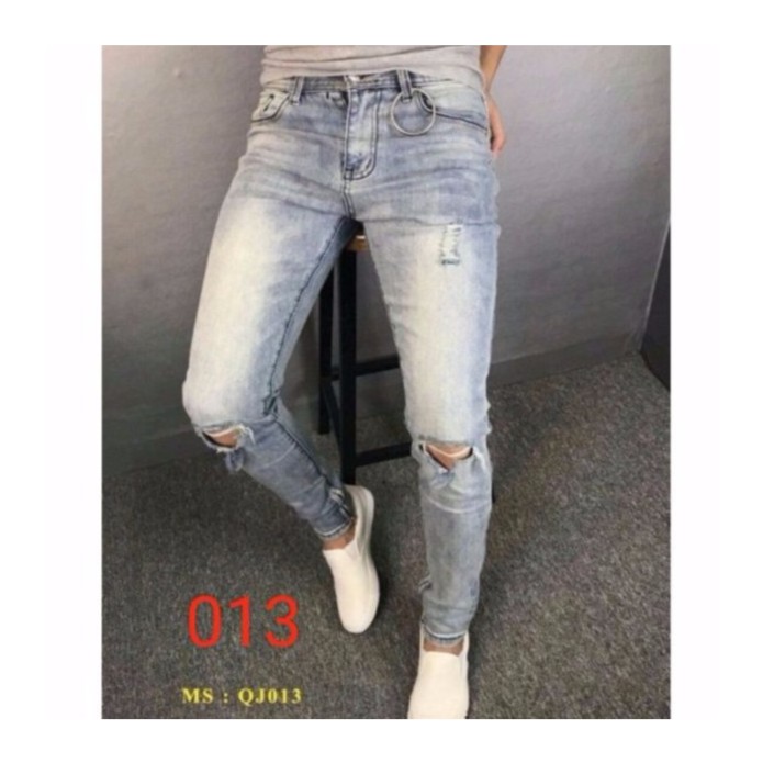 quần jean nam rách gối mẫu mới 013 5511