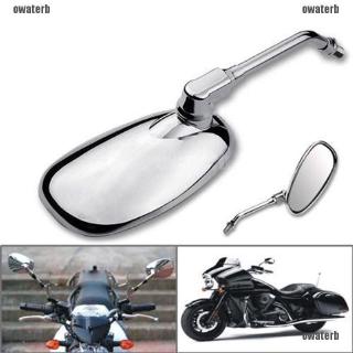 ★phụ kiện xe ★2pcs motorcycle oval chrome rear view glass mirror for ducati ktm kawasaki