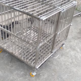 Chuồng chó inox 70*80*80 SHIP HỎA TỐC TPHCM