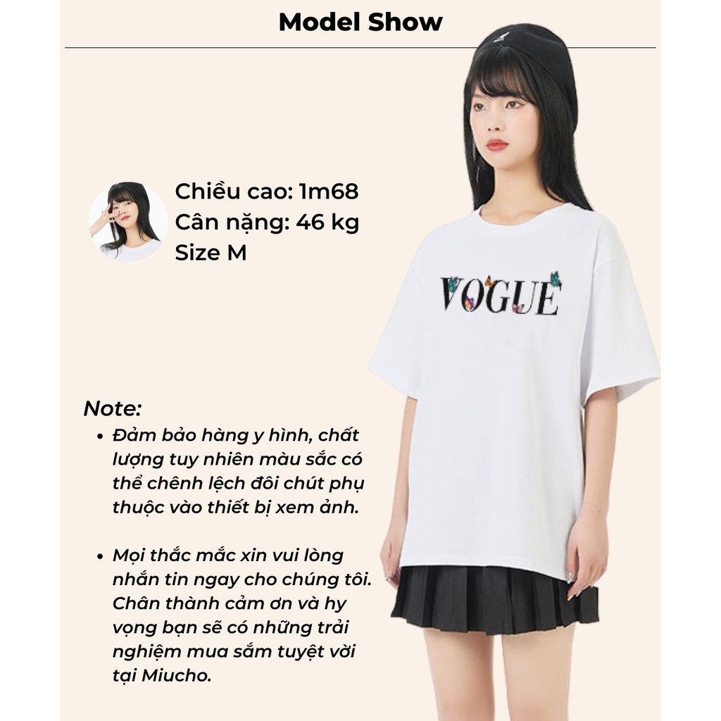 Áo phông nữ form rộng đẹp tay lỡ oversize, áo thun nữ form rộng unisex tay lỡ hàn quốc cotton AT011 Miucho basic tee | BigBuy360 - bigbuy360.vn