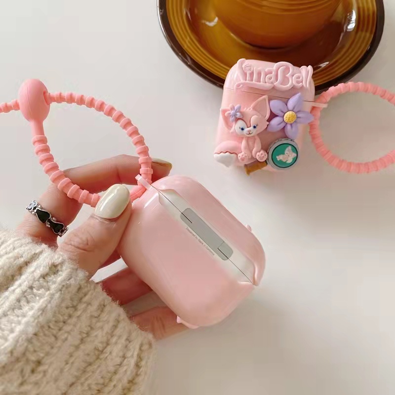 Vỏ bọc bảo vệ hộp sạc tai nghe AirPods 1 2 3 Pro họa tiết chú cáo chống sốc dễ thương
